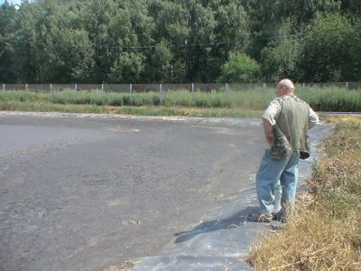 Очистка заиленной лагуны